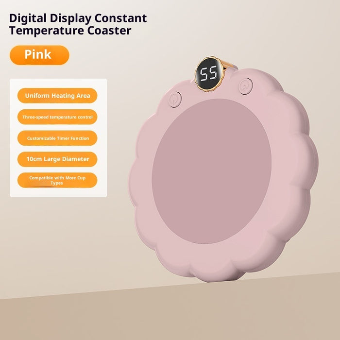 Posavasos térmico inteligente para escritorio con preservación del calor