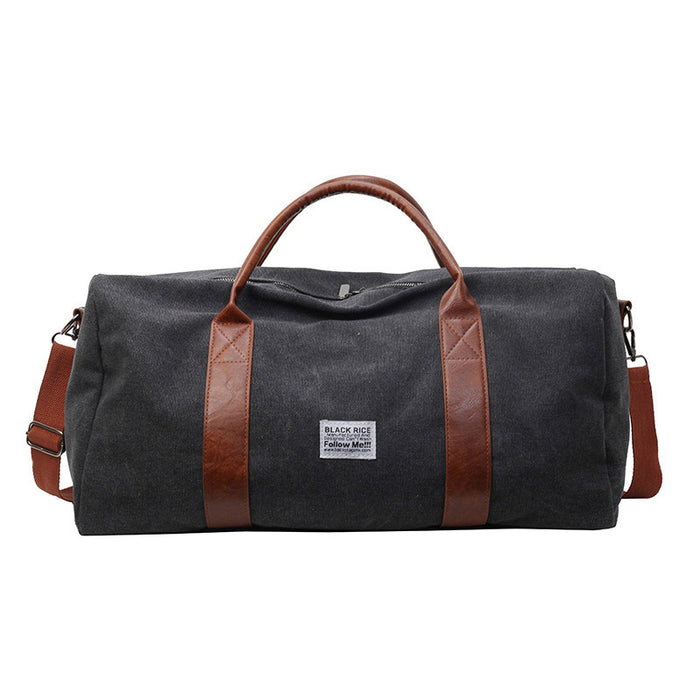 Short Distance Folding One-shoulder Canvas Portable Crossbody Travel Big Bag