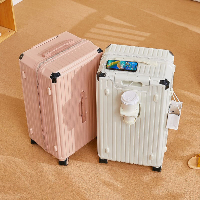 Luggage Large Capacity Student Trolley Case Thickened Strong Durable With Cornerite Password Suitcase