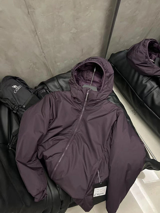 Couple's Cotton-padded Outdoor Waterproof Thermal And Windproof Ski Hooded Jacket