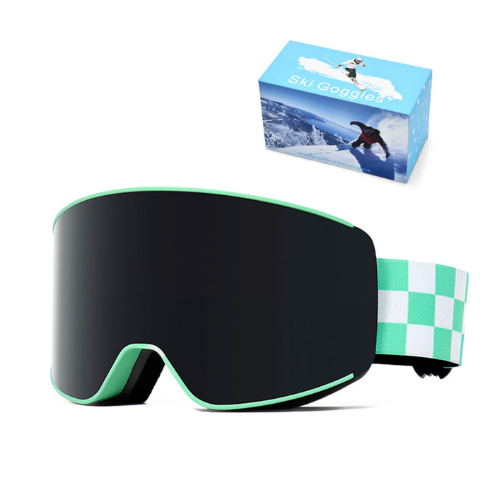 Lunettes de ski sphériques, lunettes de ski double couche antibuée