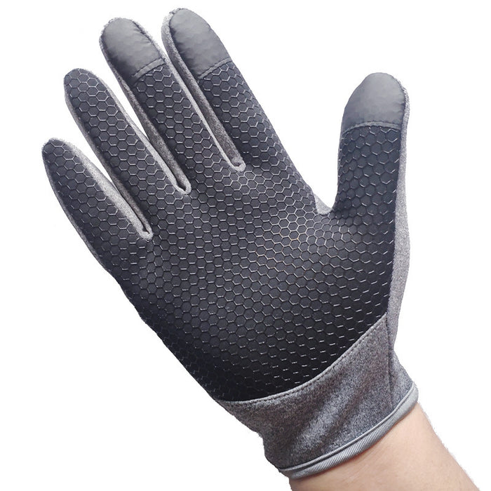Winter Touch Screen Gloves Thermal Fleece Windproof Waterproof Drop Zipper Men's Cycling Sports Outdoor Ski Gloves
