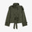 Womens Buttoned Waist-Cinching Lace-Up Trench Coat