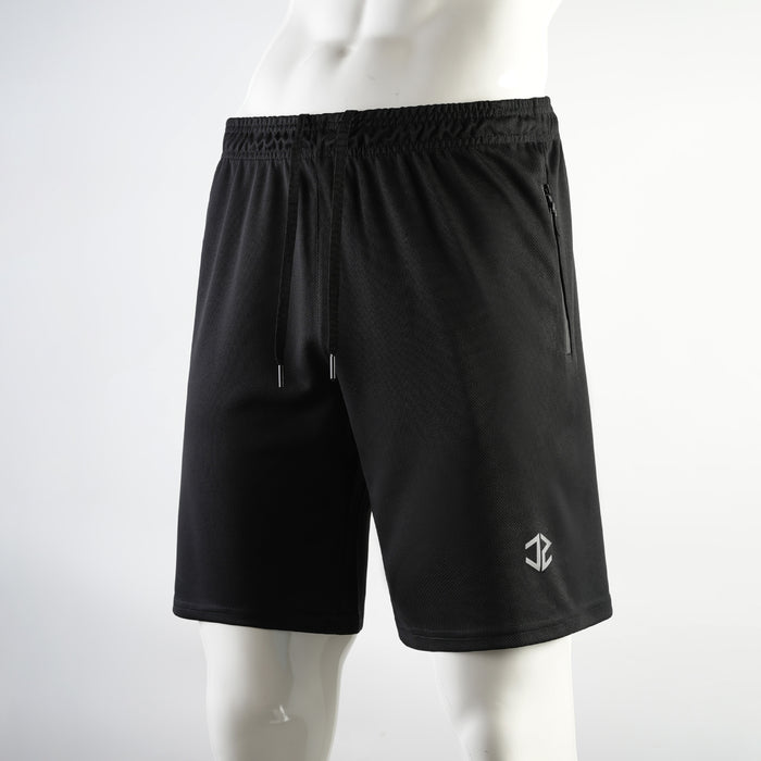 Short homme tendance et décontracté, séchage rapide, idéal pour l'entraînement en extérieur, fermeture éclair à cinq points, poches.