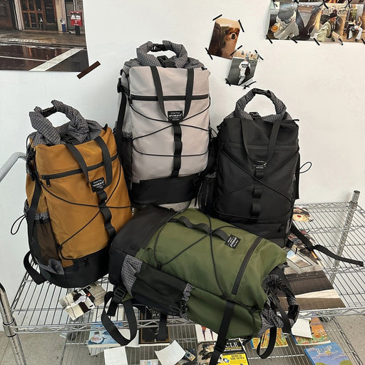 Fashion Personality Nylon Backpack Men's Large Capacity