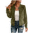 Round-neck Zip-up Deerskin-fleece Short Jacket Flight Suit