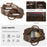 Travel Vintage Leather Large-capacity Crossbody Bag