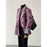 Womens Solid-Color Short Loose-Fit Double-Faced Cashmere Coat
