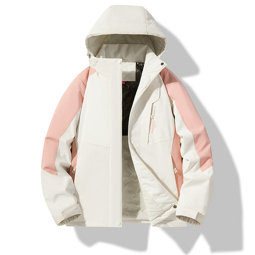 Chaqueta gruesa y cálida acolchada de algodón, resistente al viento y al agua.