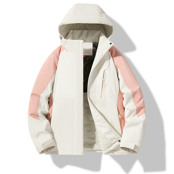 Chaqueta gruesa y cálida acolchada de algodón, resistente al viento y al agua.