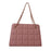 Plaid Bag Womens Small Diamond-Pattern Embroidered Grid Shoulder Bag