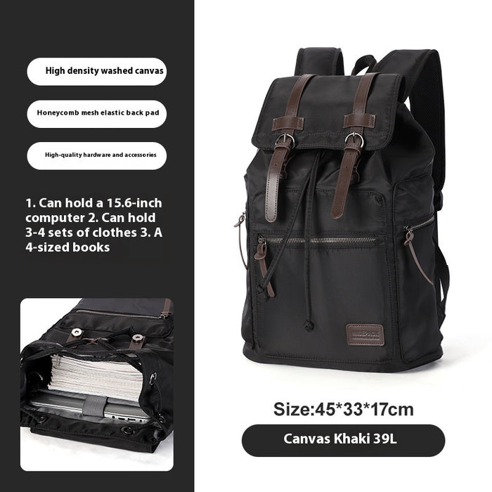 Retro Men's Canvas Backpack Small