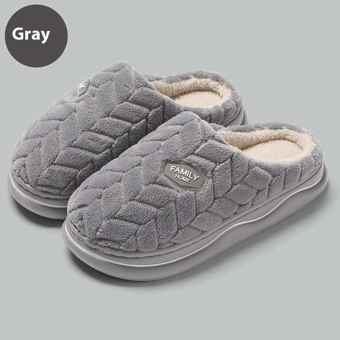 Pantuflas de invierno antideslizantes para interiores y exteriores, con suela gruesa y sin mal olor.