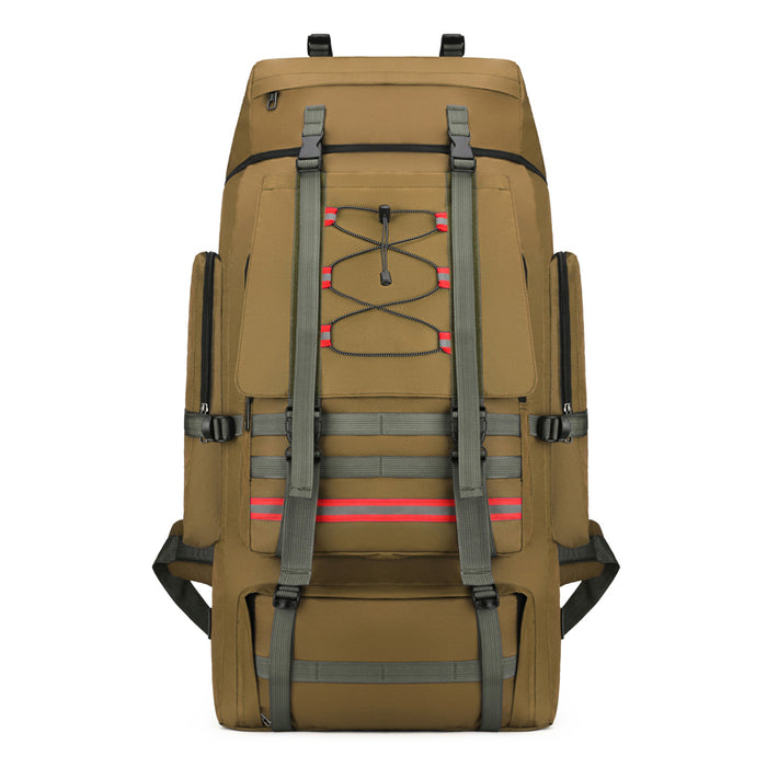 Bolsa de viaje impermeable de camuflaje para exteriores, 130 litros, 120 litros de gran capacidad, acolchada de algodón, ideal para equipaje, trabajo, senderismo y acampada. 