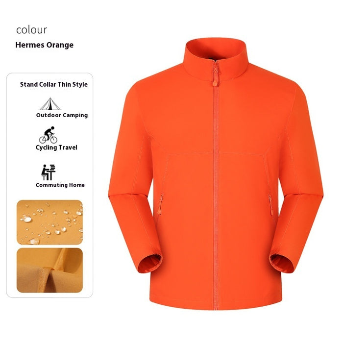Chaqueta de trabajo impermeable con cuello alto para hombre