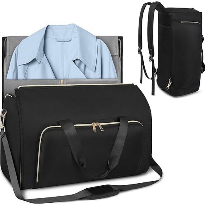 Convertible Cloth Wear-resistant Folding Storage Garment Suit Bag Crossbody Rotatable Backpack