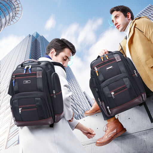 Sac à dos scolaire multipoches grande capacité, multifonctionnel, en tissu Oxford, idéal pour les voyages avec ordinateur portable.