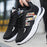 Zapatos deportivos casuales transpirables de malla para hombre de talla grande