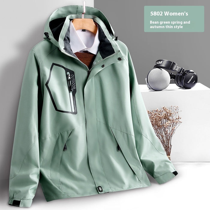 Veste imperméable fine coupe-vent pour activités de plein air