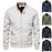 Men's Zip-up Jacket With Pockets Casual Solid Stand Collar Long Sleeve Top Outwear Clothing