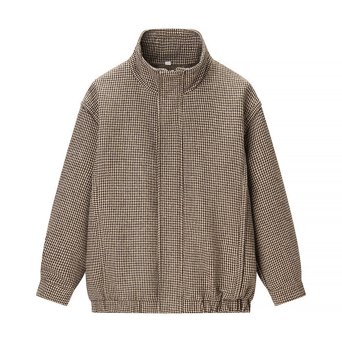 Women's Fashionable Simple All-Match Plaid Coat