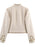 Design Padded Shoulder Rope Knot Button Jacket Coat