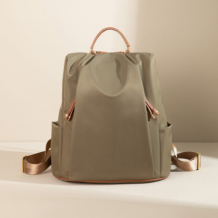 Fashion Commuter Contrast Color Travel Bag Large-capacity Backpack