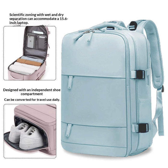 Sac à dos décontracté pour homme, imperméable, pour ordinateur portable, avec séparation sec-humide