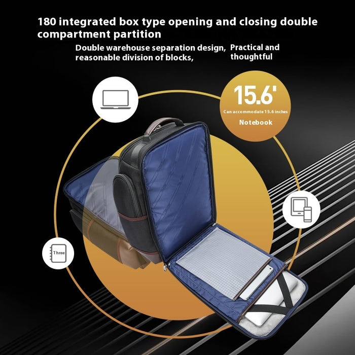 Mochila escolar multibolsillos de gran capacidad, multifuncional, de tela Oxford, para viaje y portátil