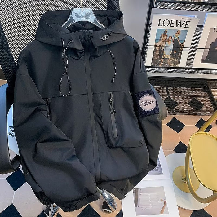 Functional Outdoor Three-proof Soft Shell Coat Men's Spring And Autumn New Waterproof Windproof Jacket