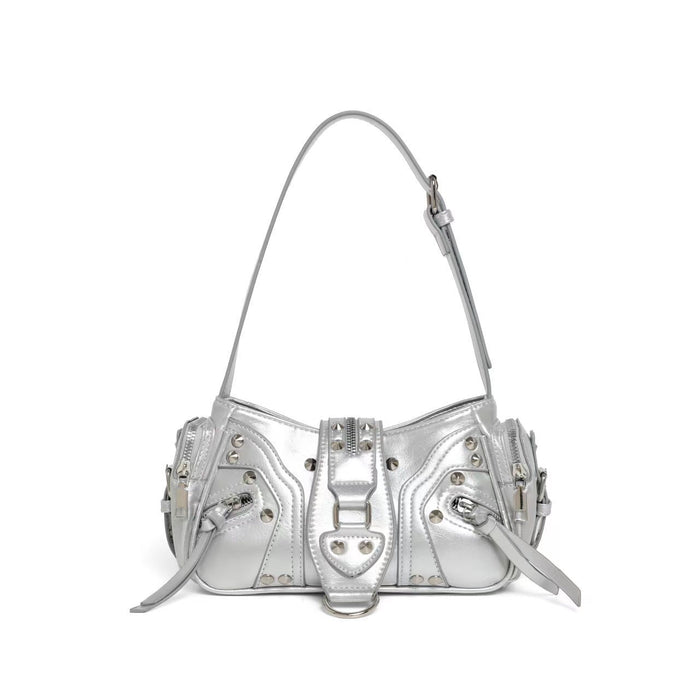 Edgy Y2k-style Single-shoulder Commuter Crossbody Biker Bag