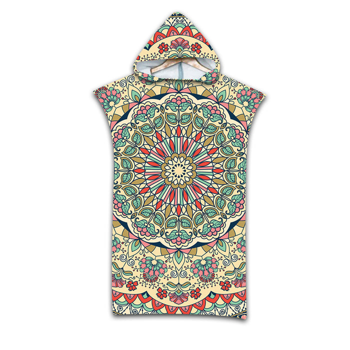 Beach Swimming Printing Wearable Pattern Bath Towel