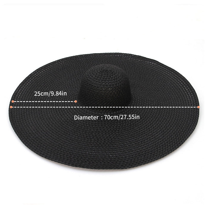 Seaside Beach Hat British Raffia Hat Summer Vacation Sun Protection Sun Hat