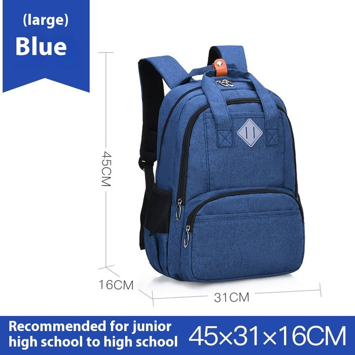 Primary School Student Schoolbag Male Grade 3-6 Junior's Schoolbag Female Double Backpack