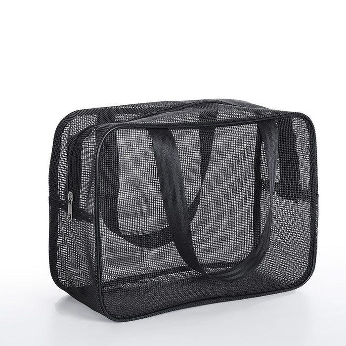 Mens Mesh Toiletry Travel Bag For Bathing Storage