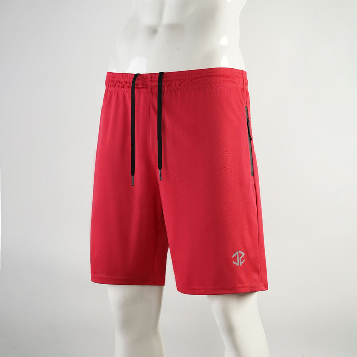 Short homme tendance et décontracté, séchage rapide, idéal pour l'entraînement en extérieur, fermeture éclair à cinq points, poches.