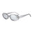 Lunettes de soleil ovales à petite monture, style européen et américain, pour femme.