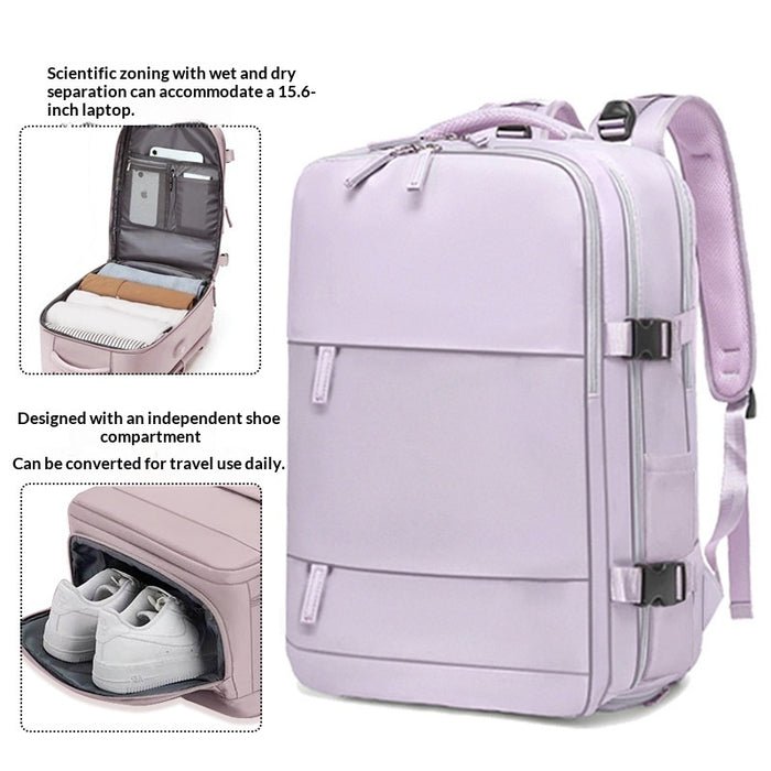 Sac à dos décontracté pour homme, imperméable, pour ordinateur portable, avec séparation sec-humide