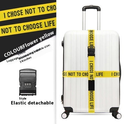 Sangle de valise avec verrouillage par mot de passe pour chariot de voyage
