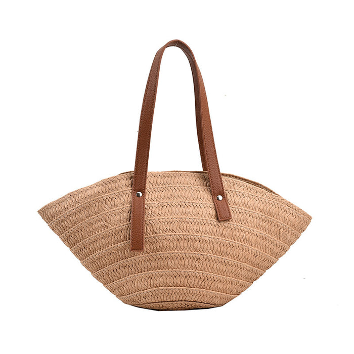 Beach straw hat woven handbag