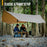 Toldo protector solar impermeable para camping, barbacoa y ocio.