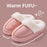 Women's Non-slip Platform Plush Cotton Slippers