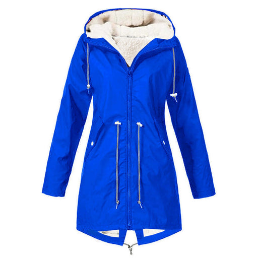 Sports Waterproof Jacket Plus Size Cotton-padded Clothes Fleece-lined