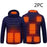 Men's Intelligent 8-zone Heating Stand Collar Hooded Lightweight Heating Insulation Jacket