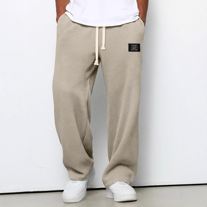 Pantalon de sport décontracté ample et droit pour homme, collection printemps-automne.