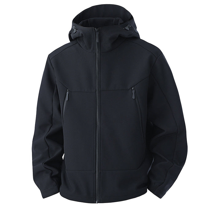 Veste Soft Shell pour homme, coupe-vent et imperméable, idéale pour les activités de plein air.