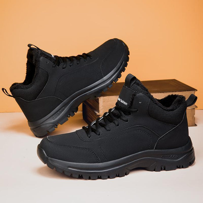 Botas Martin de invierno para hombre, para exteriores, con forro polar, cálidas y casuales para la nieve.