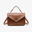 Oil-waxed Leather Vintage New Style Minimalist Fashionable Elegant Womens