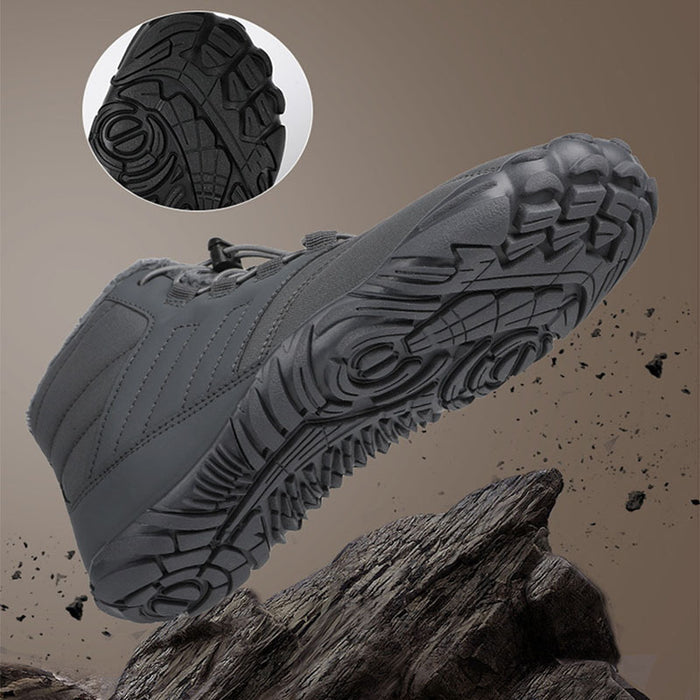 Chaussures de sport d'extérieur en coton pour hommes et femmes, bottes d'hiver chaudes et faciles à enfiler, résistantes à l'usure, chaussures de ski épaisses pour couples