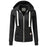 Cardigan sport décontracté pour femme avec sweat à capuche zippé